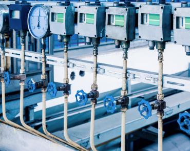 Panel-mounted flow meters and instrumentation gauges